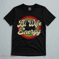 Bi Wife Energy LGBTQ Retro Vintage T-Shirt thumb 5