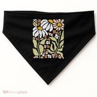Boho Wildflowers Floral Nature Flower USA-Made Doggie Bandana thumb 0