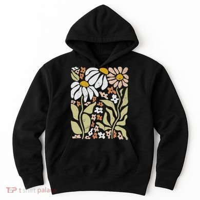 Boho Wildflowers Floral Nature Flower Hoodie
