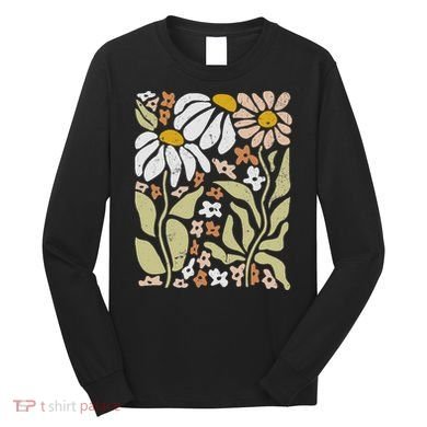 Boho Wildflowers Floral Nature Flower Long Sleeve Shirt