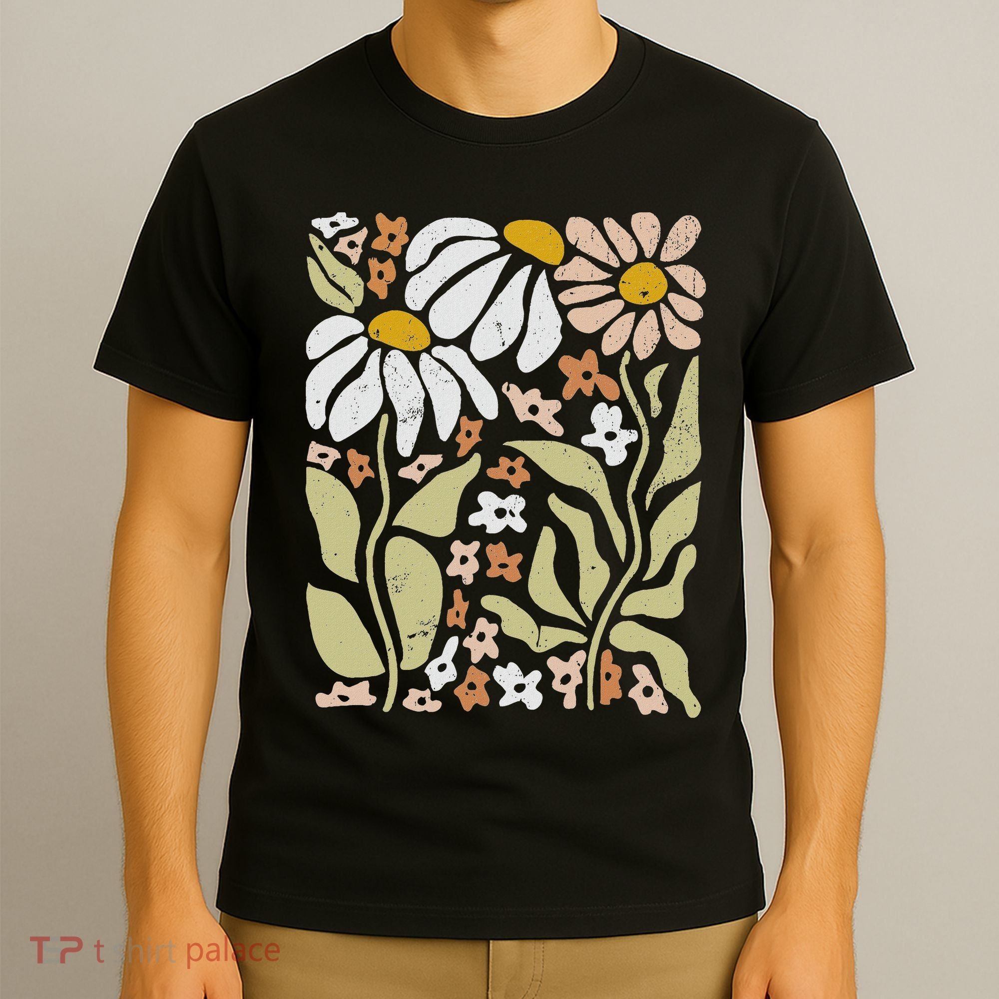 Boho Wildflowers Floral Nature Flower T-Shirt