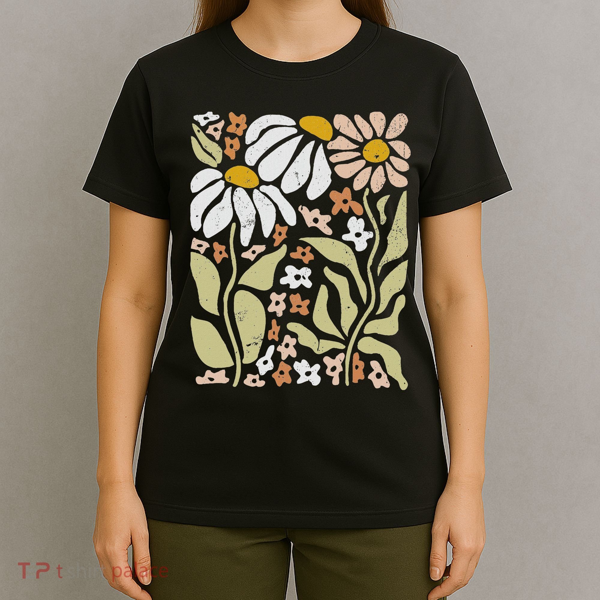 Boho Wildflowers Floral Nature Flower T-Shirt
