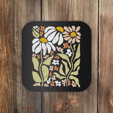 Boho Wildflowers Floral Nature Flower Coaster