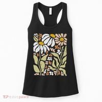Boho Wildflowers Floral Nature Flower Women's Tank Top thumb 0