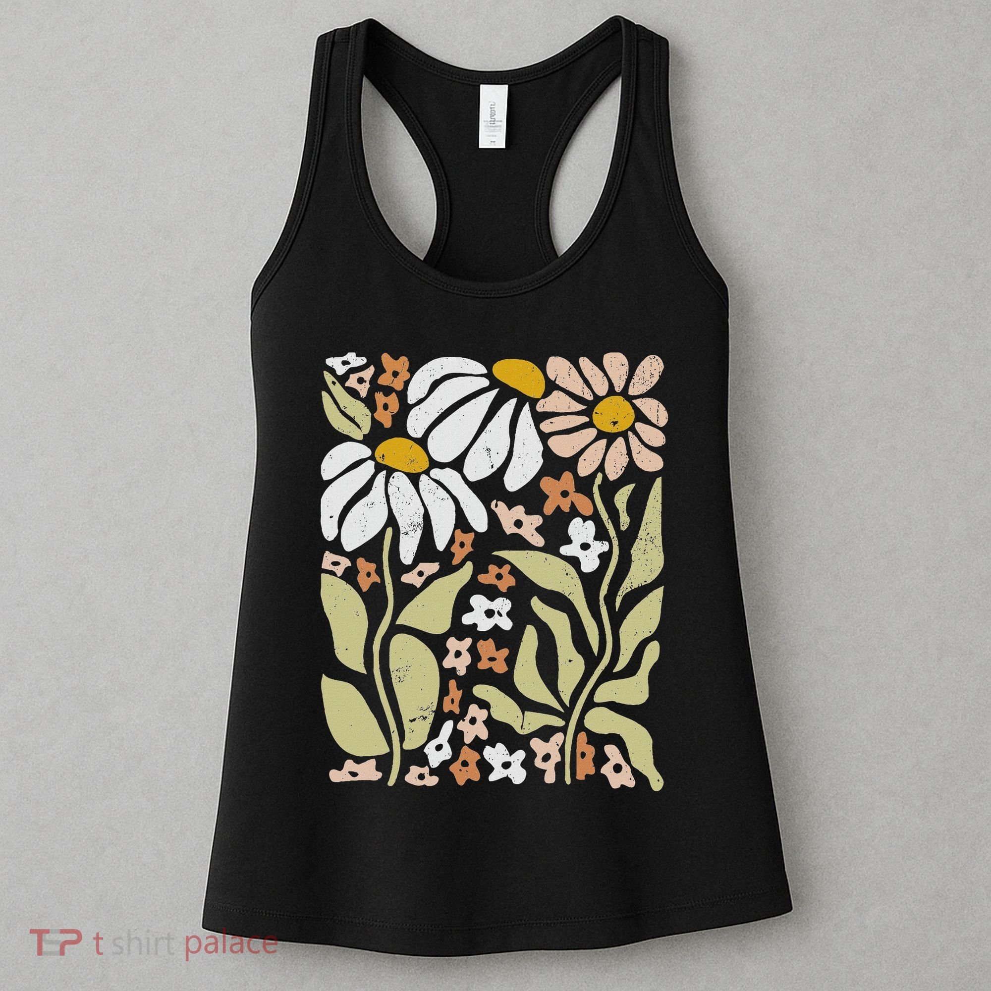 Boho Wildflowers Floral Nature Flower Women's Tank Top