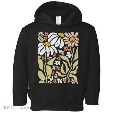Boho Wildflowers Floral Nature Flower Toddler Hoodie