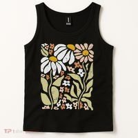 Boho Wildflowers Floral Nature Flower Tank Top thumb 2