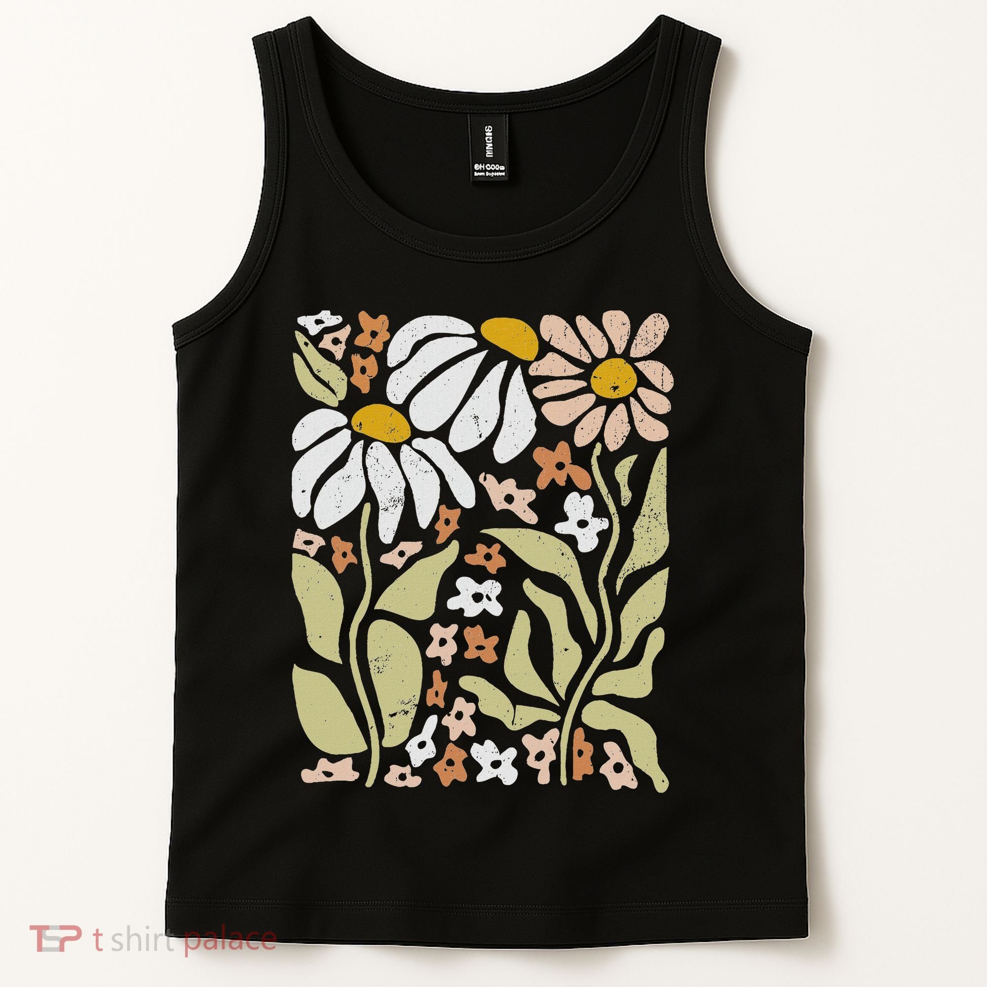 Boho Wildflowers Floral Nature Flower Tank Top