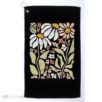 Boho Wildflowers Floral Nature Flower Golf Towel thumb 0