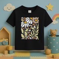 Boho Wildflowers Floral Nature Flower Toddler T-Shirt thumb 3
