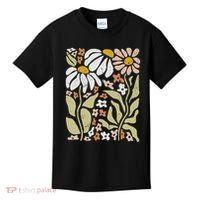Boho Wildflowers Floral Nature Flower Kids T-Shirt thumb 0