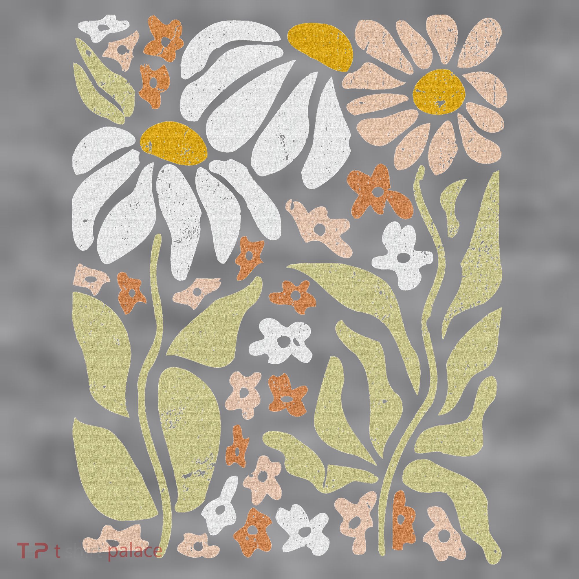 Boho Wildflowers Floral Nature Flower Women's Racerback Cropped Tank