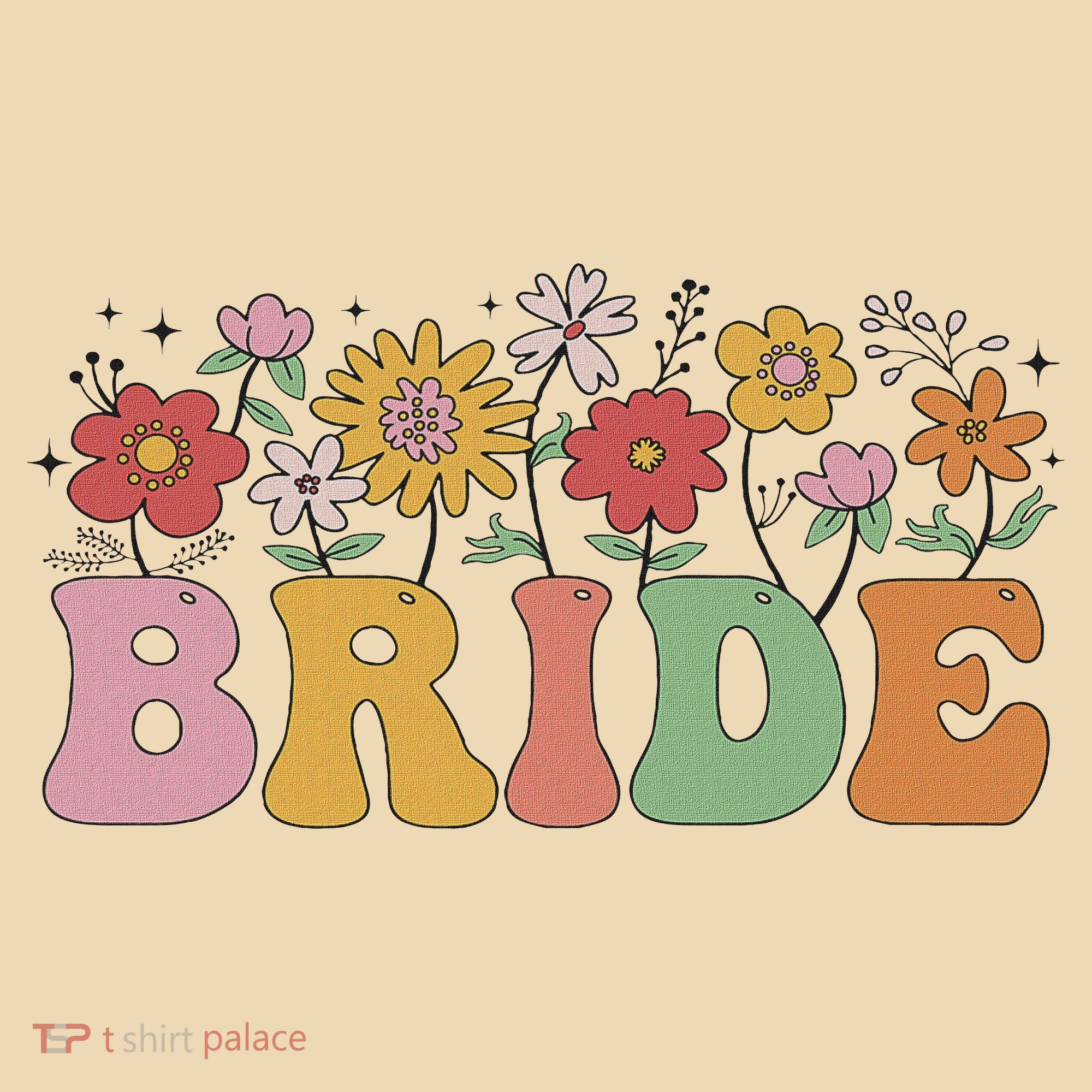 Bride Wildflower Floral Bridal Party Wedding Bachelorette Tote Bag