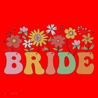 Bride Wildflower Floral Bridal Party Wedding Bachelorette Santa Hat thumb 1