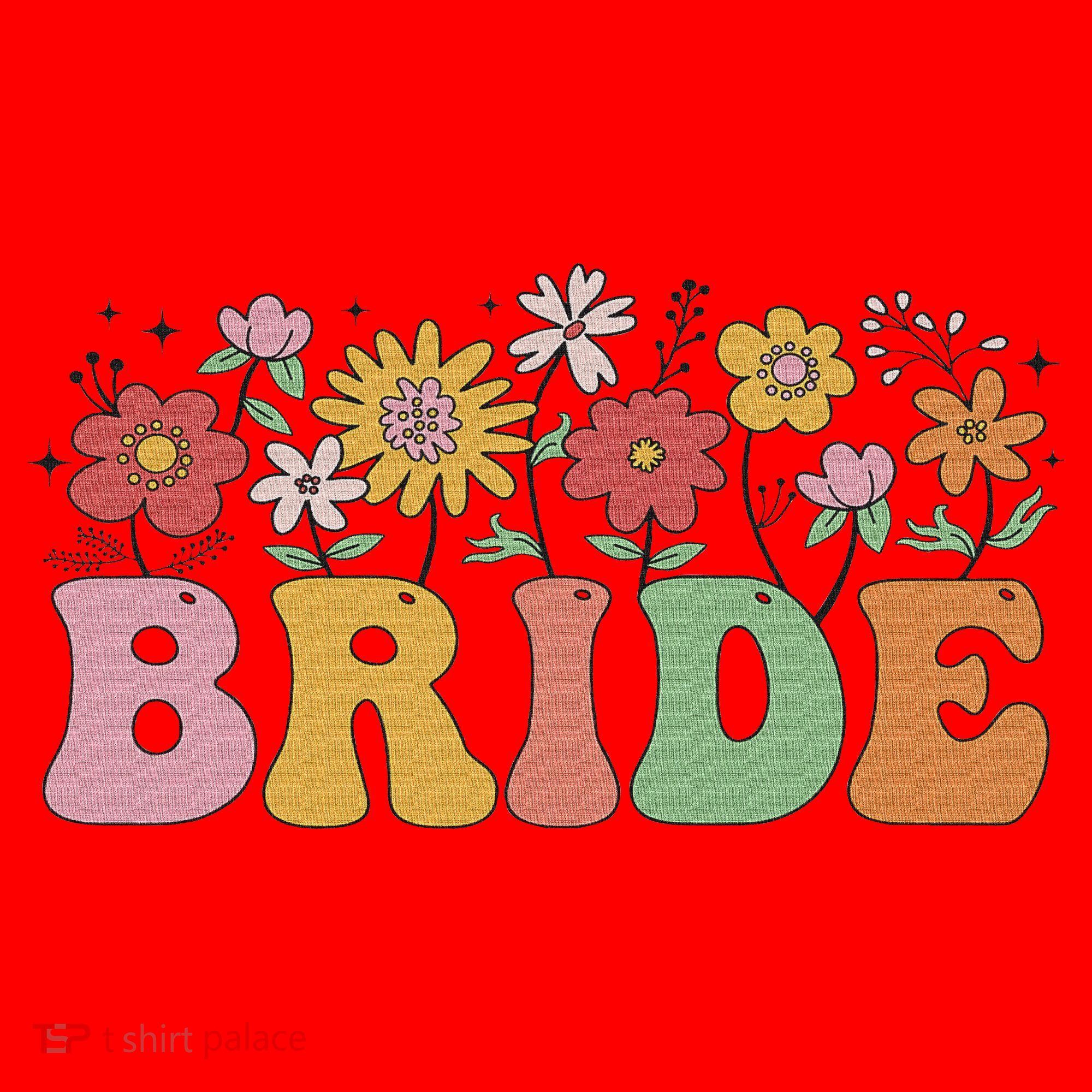 Bride Wildflower Floral Bridal Party Wedding Bachelorette Santa Hat