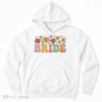 Bride Wildflower Floral Bridal Party Wedding Bachelorette Hoodie thumb 0