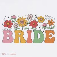 Bride Wildflower Floral Bridal Party Wedding Bachelorette Hoodie thumb 2