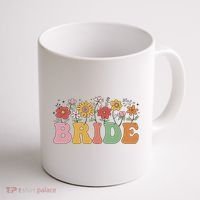 Bride Wildflower Floral Bridal Party Wedding Bachelorette Coffee Mug thumb 1