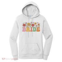 Bride Wildflower Floral Bridal Party Wedding Bachelorette Women's Hoodie thumb 0