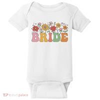 Bride Wildflower Floral Bridal Party Wedding Bachelorette Baby Bodysuit thumb 0
