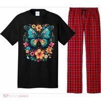 Butterfly With Flowers I Aesthetic Butterfly Pajama Set thumb 0