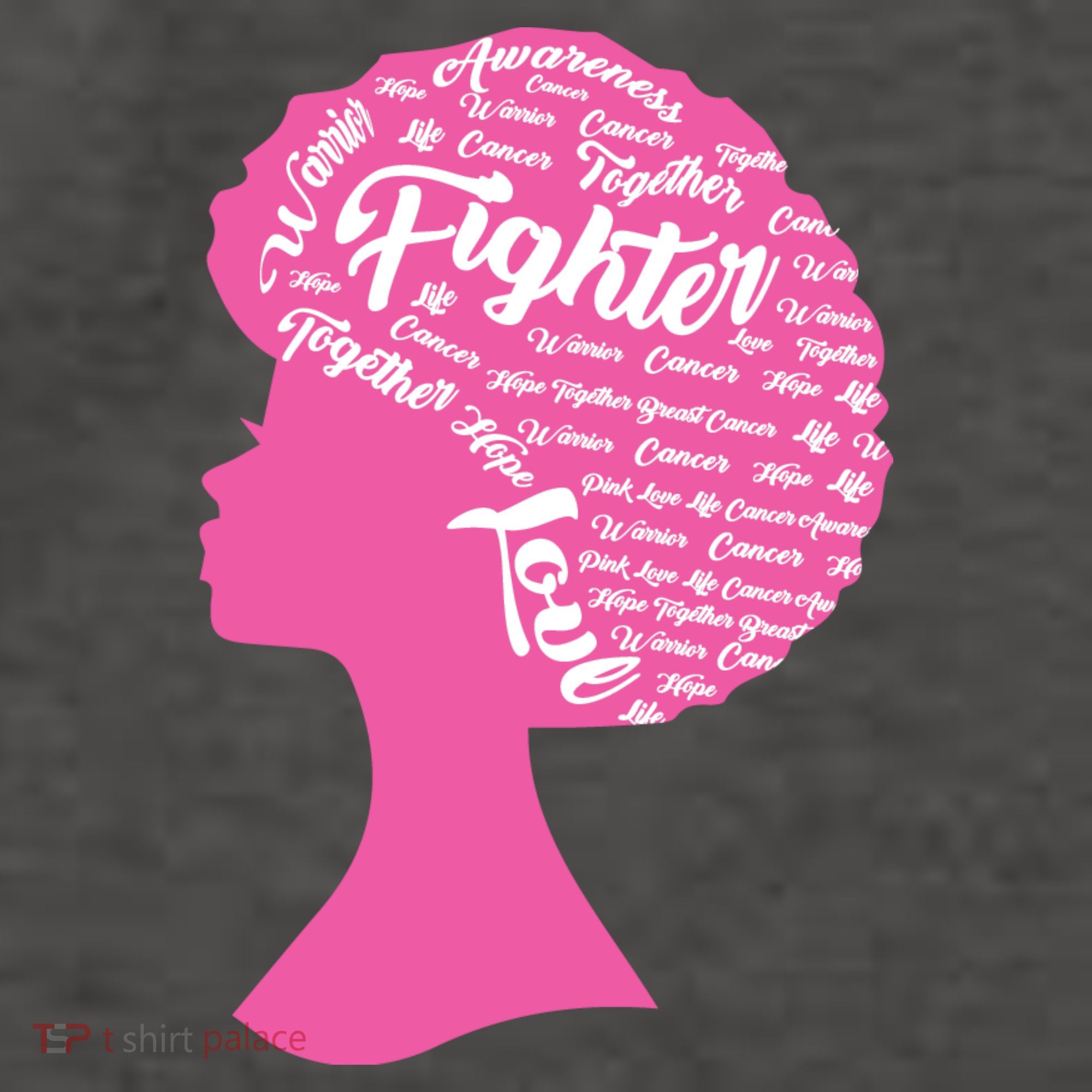Black Woman Fighter Support Breast Cancer Women's Tank Top