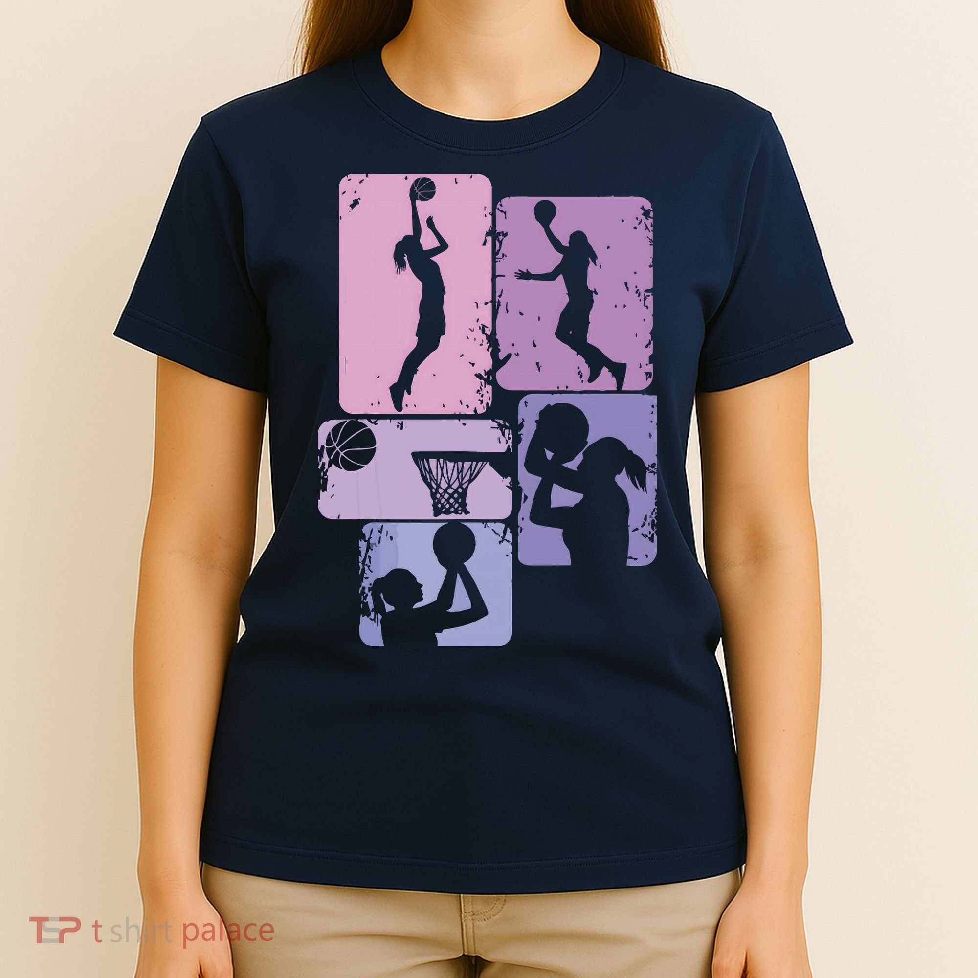 Basketball Women, Female Basketball Player T-Shirt