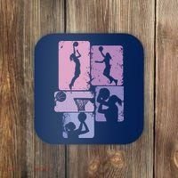 Basketball Women, Female Basketball Player Coaster thumb 0
