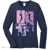 Basketball Women, Female Basketball Player Women's Long Sleeve Shirt thumb 0