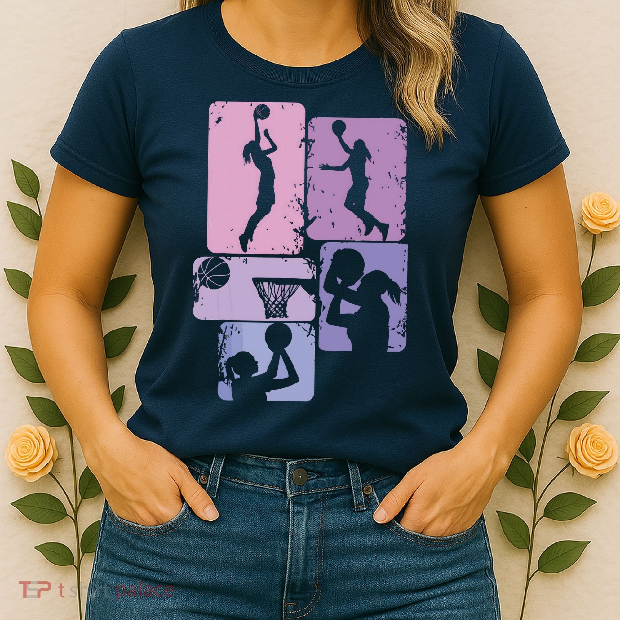 Basketball Women, Female Basketball Player Women's T-Shirt