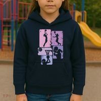 Basketball Women, Female Basketball Player Kids Hoodie thumb 3