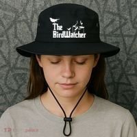 Bird Watching Funny Bird Watcher Bucket Hat thumb 3