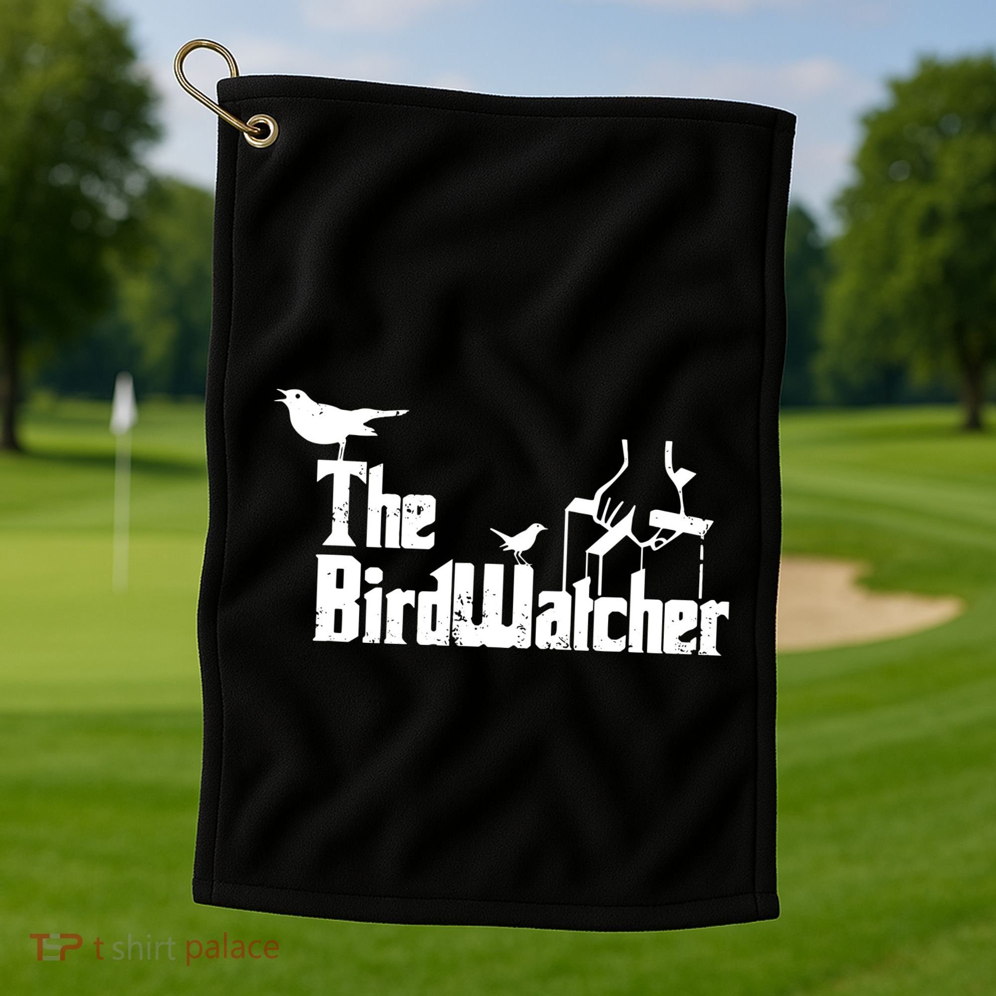 Bird Watching Funny Bird Watcher Golf Towel