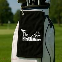 Bird Watching Funny Bird Watcher Golf Towel thumb 2