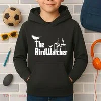 Bird Watching Funny Bird Watcher Kids Hoodie thumb 2