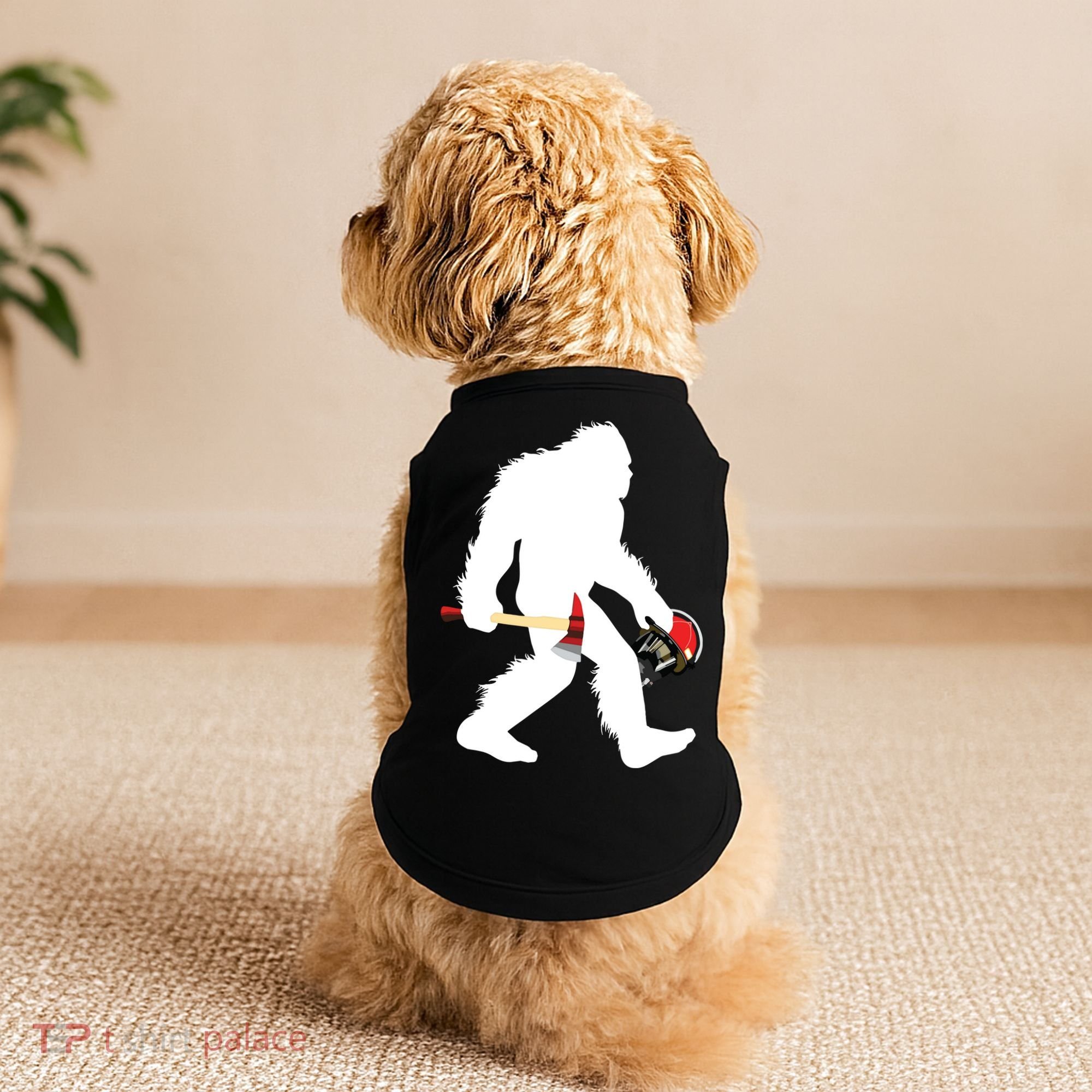 Bigfoot Wildland Firefighter Woodland Sasquatch Fireman Doggie Tank