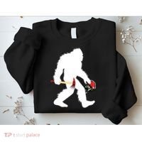 Bigfoot Wildland Firefighter Woodland Sasquatch Fireman Sweatshirt thumb 2