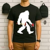 Bigfoot Wildland Firefighter Woodland Sasquatch Fireman T-Shirt thumb 6