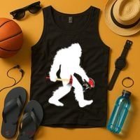 Bigfoot Wildland Firefighter Woodland Sasquatch Fireman Tank Top thumb 4