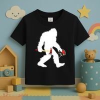 Bigfoot Wildland Firefighter Woodland Sasquatch Fireman Toddler T-Shirt thumb 3