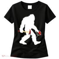 Bigfoot Wildland Firefighter Woodland Sasquatch Fireman Women's T-Shirt thumb 0