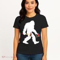 Bigfoot Wildland Firefighter Woodland Sasquatch Fireman Women's T-Shirt thumb 4