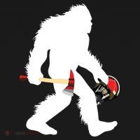Bigfoot Wildland Firefighter Woodland Sasquatch Fireman Kids Sweatshirt thumb 2