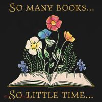 Book With Flower So Many Books Little Time Love To Read Coaster thumb 2