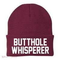 Butthole Whisperer Funny Sarcastic Joke Beanie thumb 0