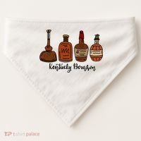 Bourbon Whiskey Favorite Bourbons Distillery USA-Made Doggie Bandana thumb 0