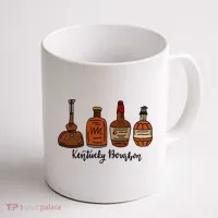 Bourbon Whiskey Favorite Bourbons Distillery Coffee Mug thumb 1