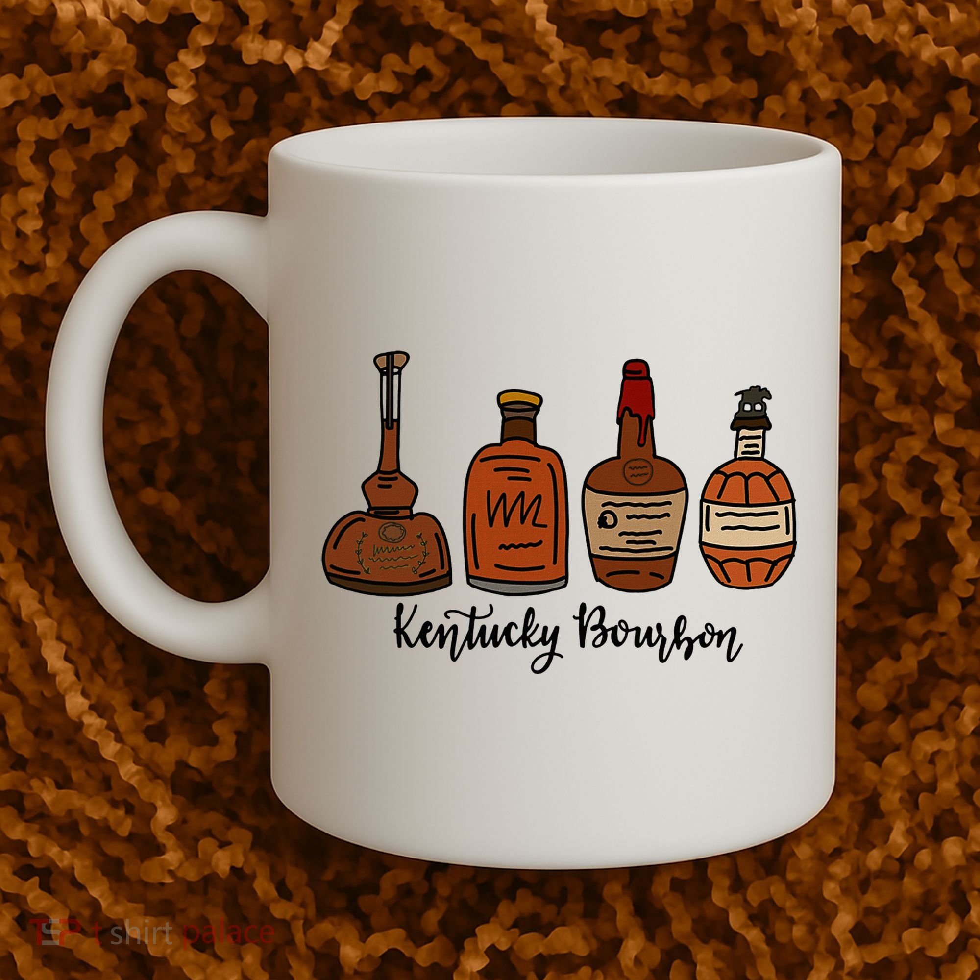 Bourbon Whiskey Favorite Bourbons Distillery Coffee Mug