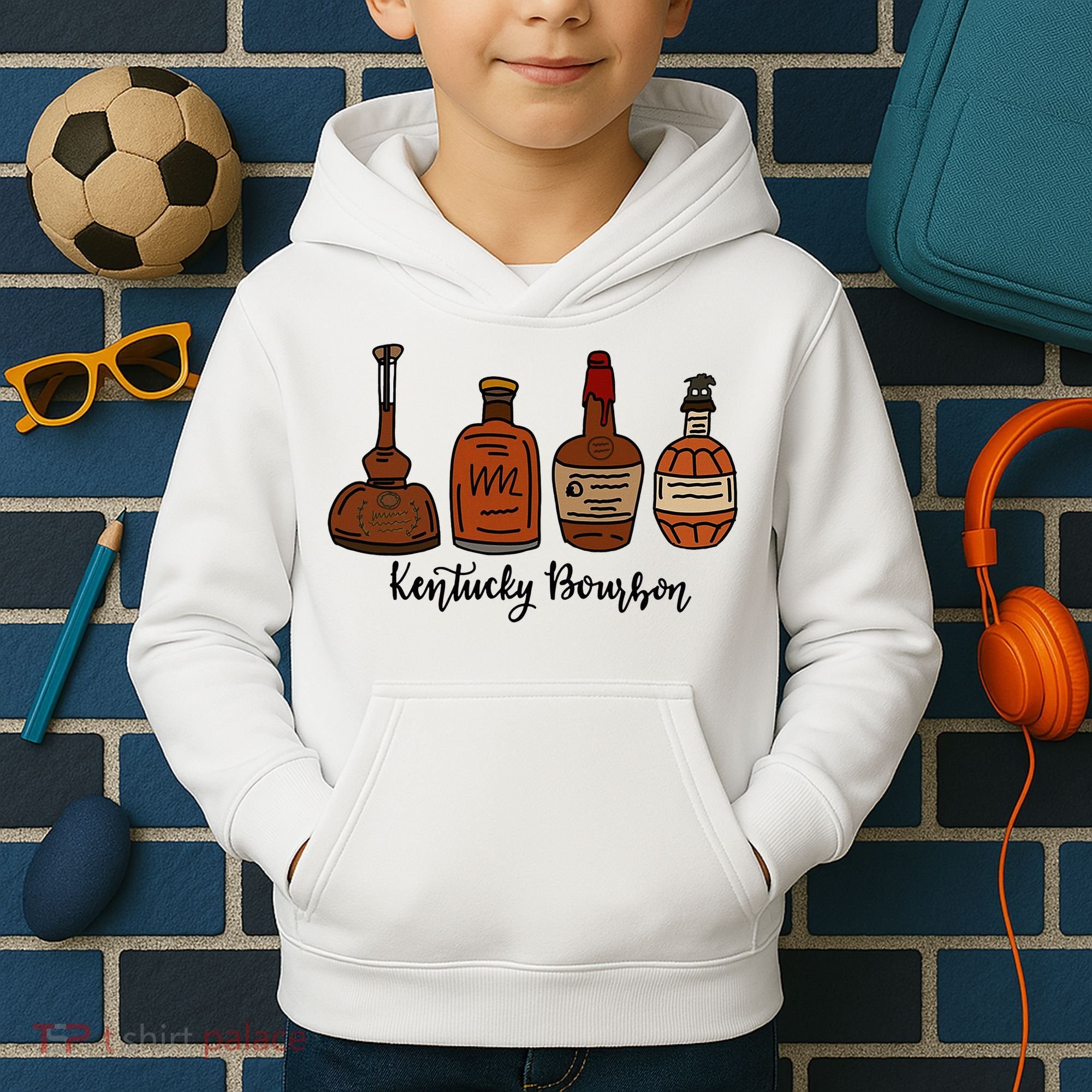 Bourbon Whiskey Favorite Bourbons Distillery Kids Hoodie