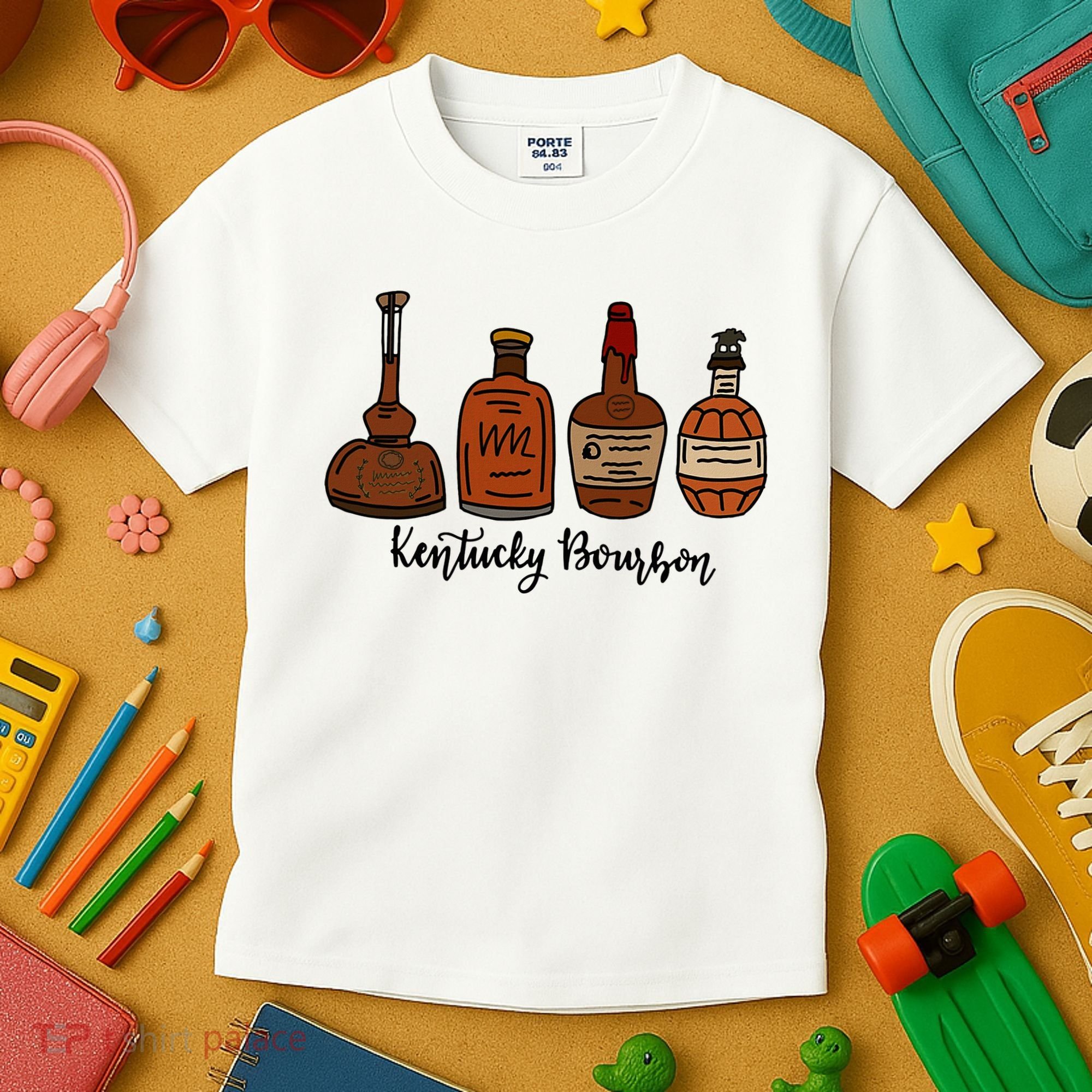 Bourbon Whiskey Favorite Bourbons Distillery Kids T-Shirt